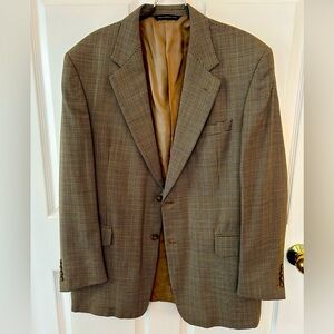 Vintage Houndstooth 100% wool Blazer (gold and navy)